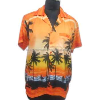 camisa hawaiana amarilla