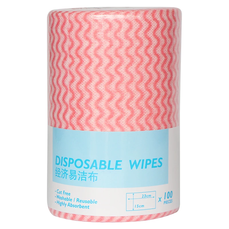 

Stock Clearance Wholesales Free Sample Spunlace 15x23cm Household Cleaning Nonwoven Table Disposable Wipes Roll