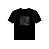Equalizer LED T-Shirt Hot sale fashion EL T-Shirt Flashing Sound Activated Short sleeve Tshirt