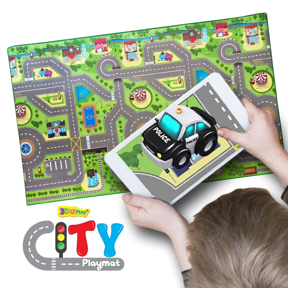 Best Selling Augmented Reality 3duplay City Interactive Playmat