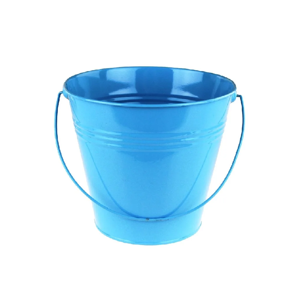 Large Zinc Buckets Galvanized French Flower Bucket Decorative