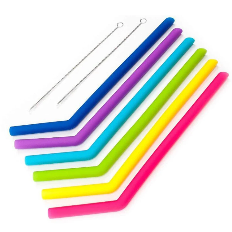 

Hot Trending Fancy Eco-friendly Durable Silicone Straws