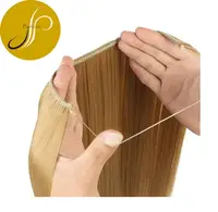 

PEARLCOIN WHOLESALE FACTORY PRICE Sceret Fish Line Synthetic Hair Extensions Japanese HTF Fiber Hair Weaving Hair Extensions