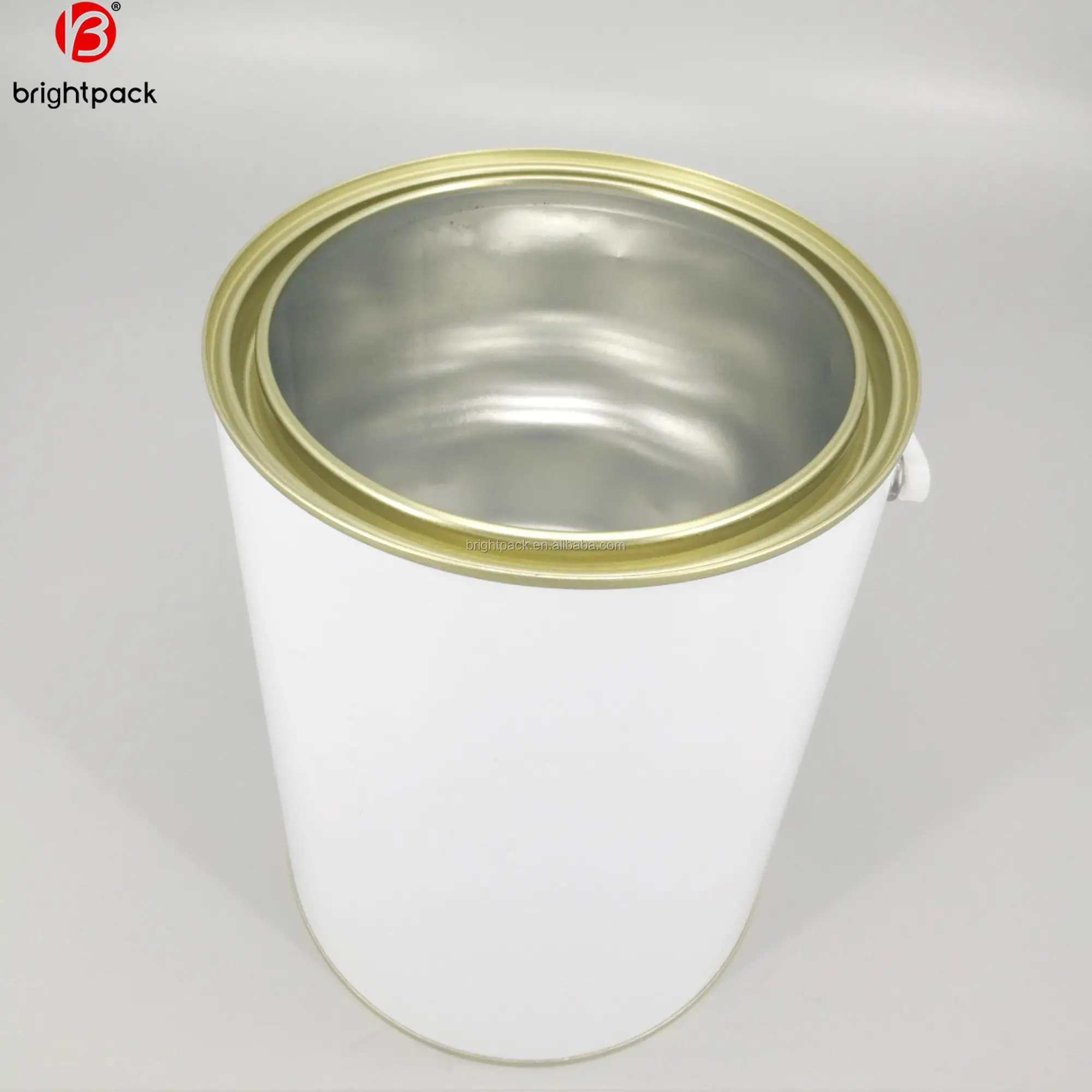 4 Liter Round Metal Paint Can Tin Can 5 Liter With Triple Tight Lid