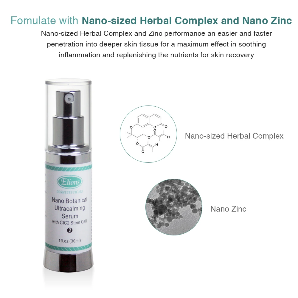 Natural Stem Cell Serum Professional Nano Zinc Silver Herbal Complex