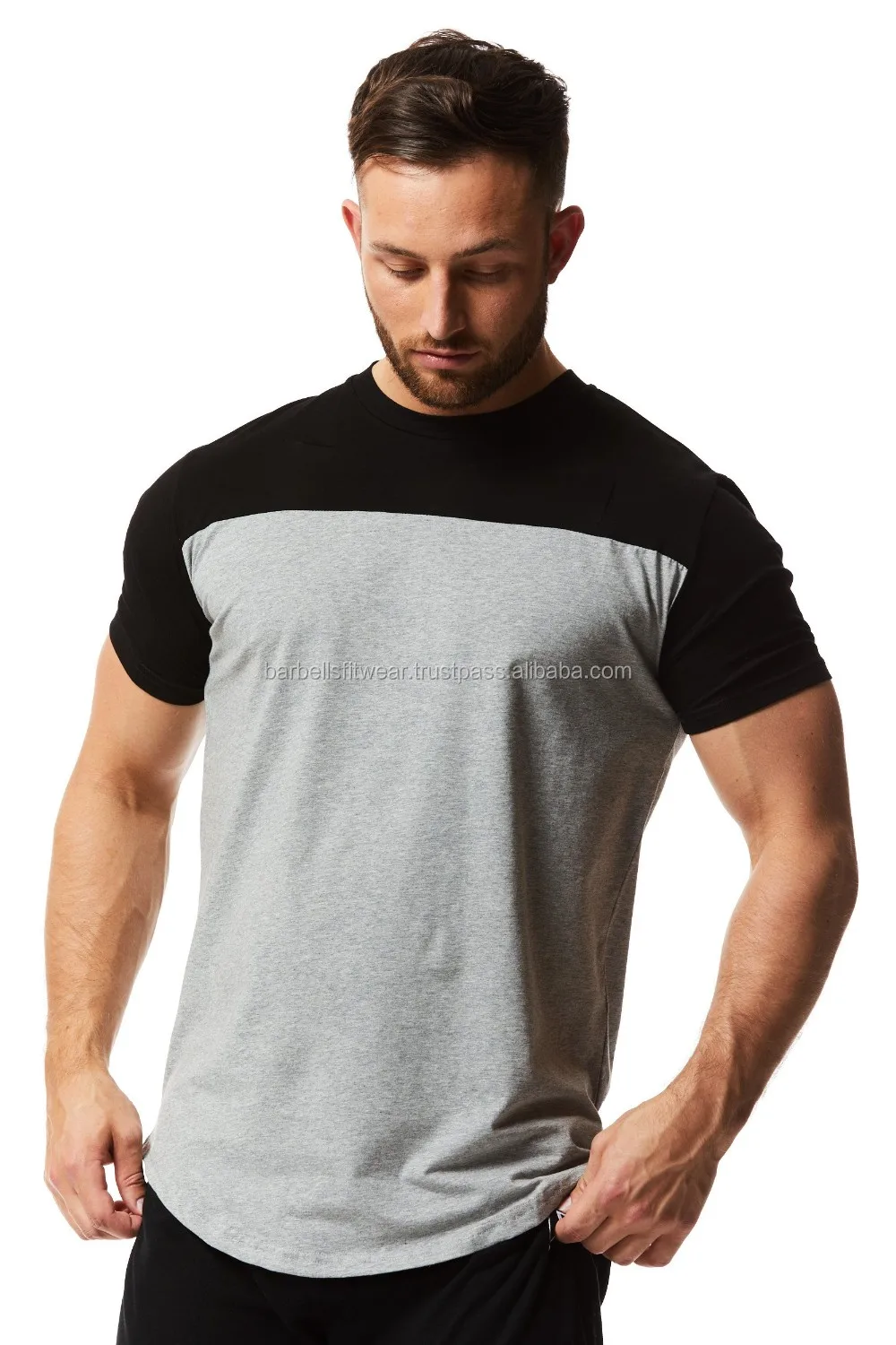 Men Fitted Stretchable Cotton T Shirt - Buy Fitted T Shirt,Stretchable ...