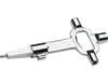 Construction Key - Square punch makes it possible to operate the lock nut without door handle and square spindle