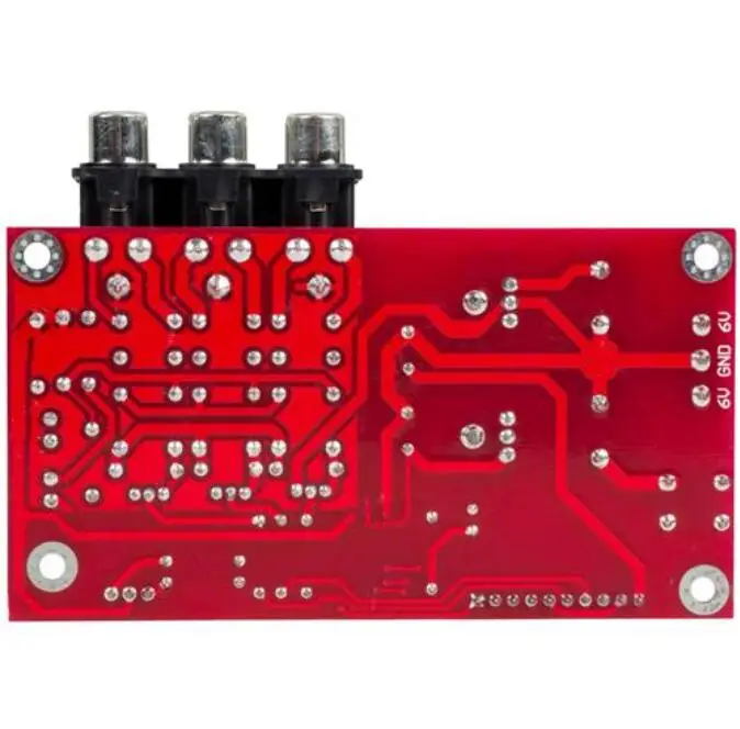 Assembeld PGA2311U remote preamp board with VFD display  4 ways input    L169-74 