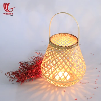 Bamboo Candle Lantern Indoor And Outdoor Decorative Buy