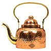 Indian art villa copper tea pot kettle inside tin lining
