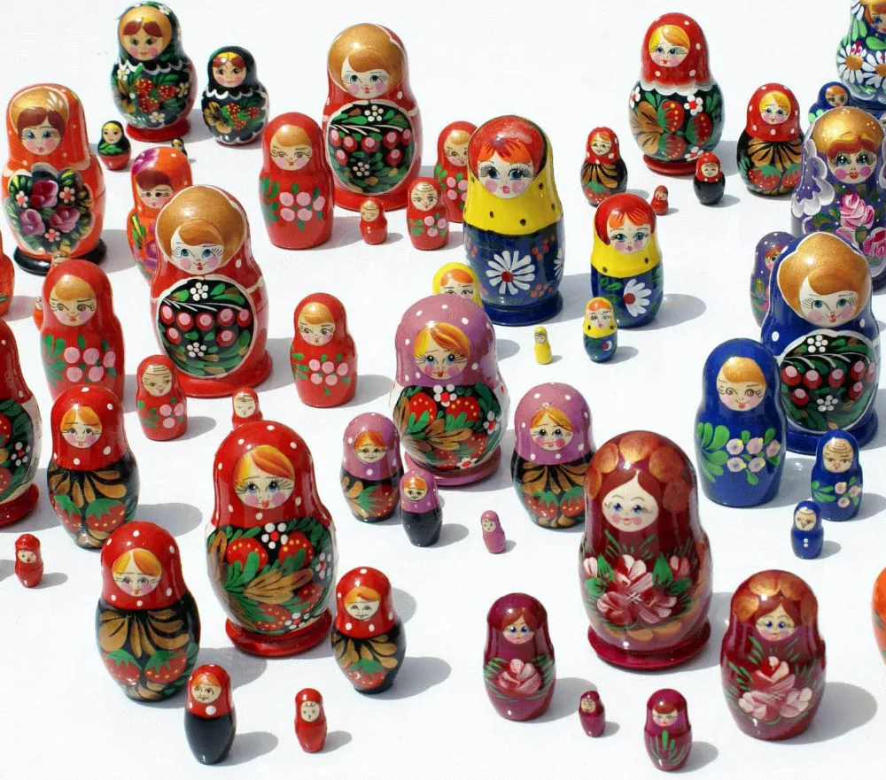 wooden stacking dolls
