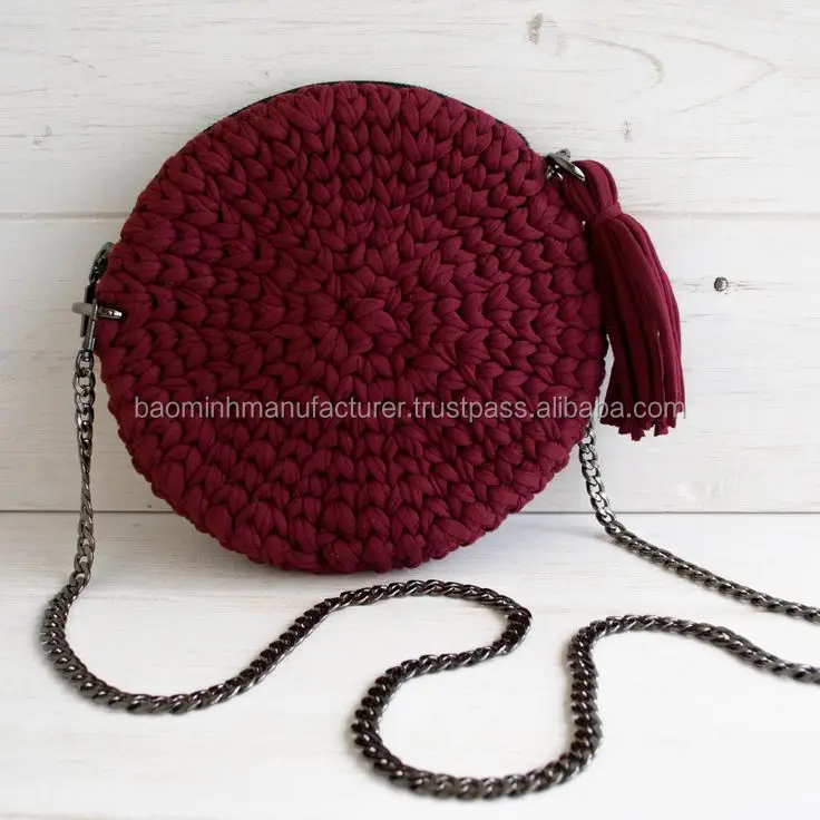 t shirt yarn crochet bag