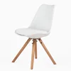 plastic back wood legs cheap office waiting room visitor chair with specification