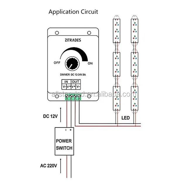 Диммер для светодиодной ленты схема