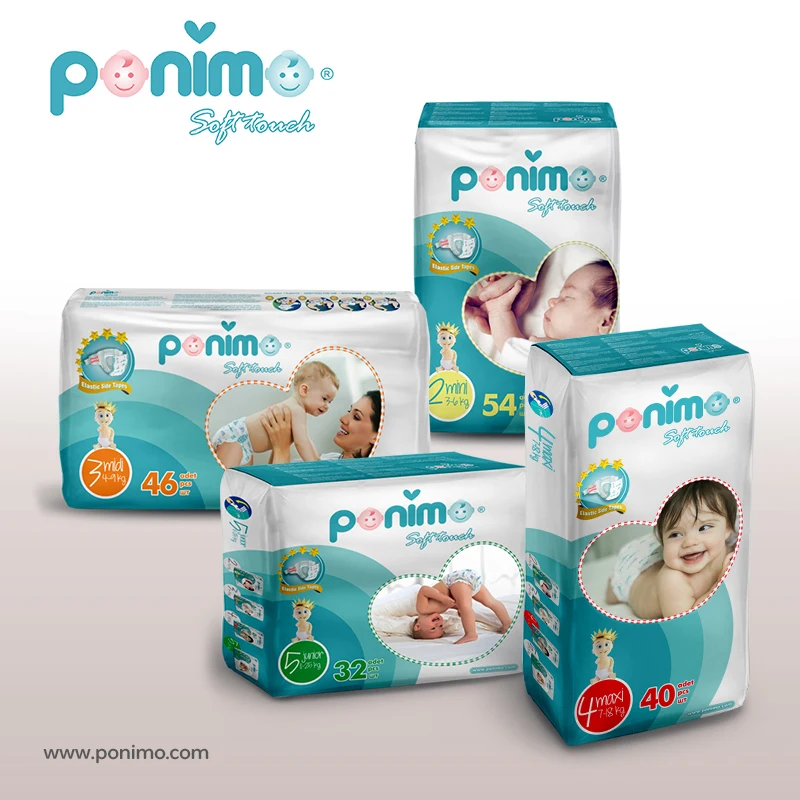 
Ponimo Soft Touch No:5 ( Junior ) High Quality Baby Diapers Turkey 