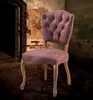 elegant dining room chair upholstery wooden leg hotel restaurant chair French style