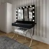 2019 new led lighted table vanity makeup hollywood mirror with light bulbs