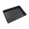 shining black disposable plastic food container takeaway sushi cake box
