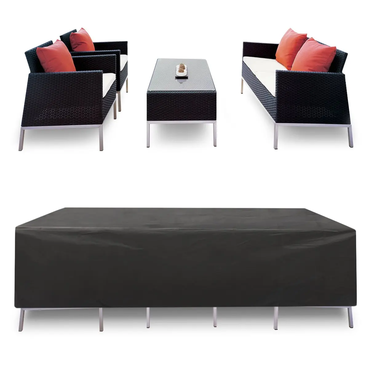 Buy Essort Furniture Cover Outdoor Garden Furniture Protective Waterproof Canvas Table Chair And Sofas With Rectangle Metal Cladding In Cheap Price On Alibaba Com