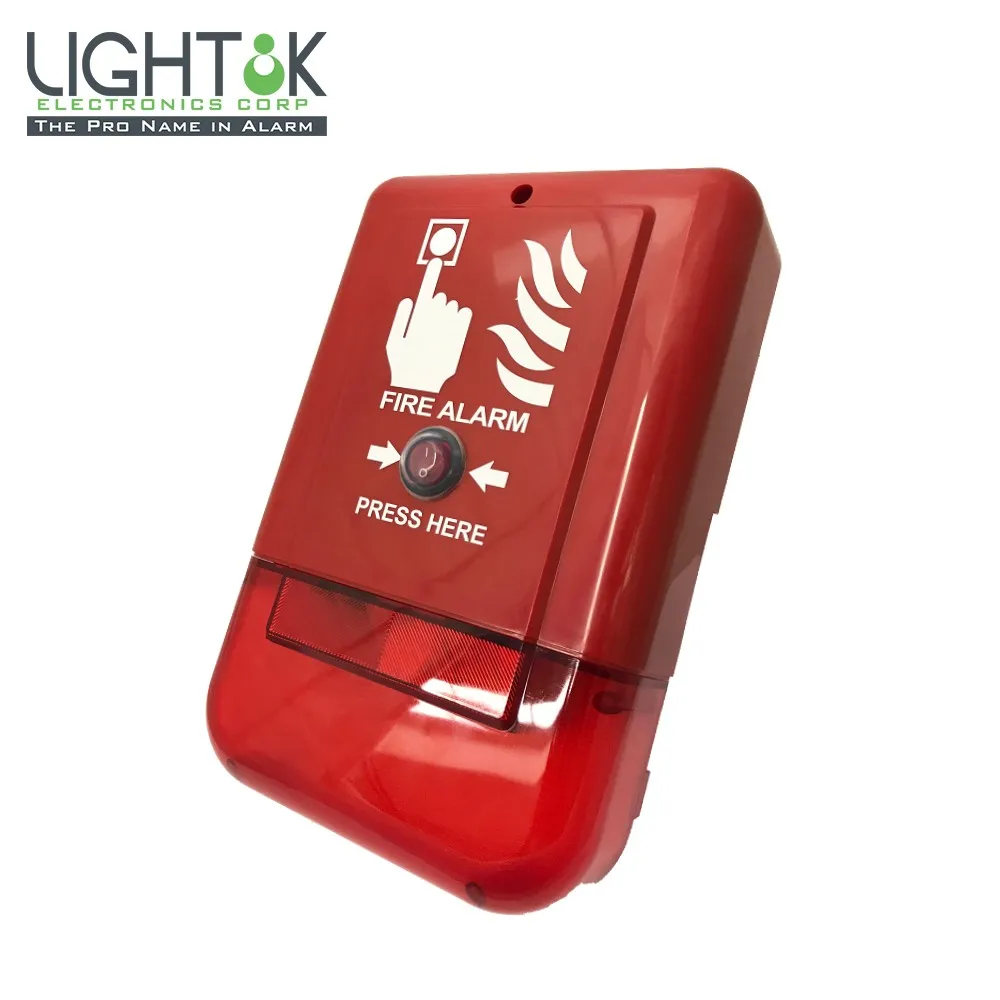 Temporary Fire Alarm Systems With Interlink Emergency Call Point Battery Operated Construction