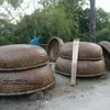Bamboo Coracle Boat for rowing tourist