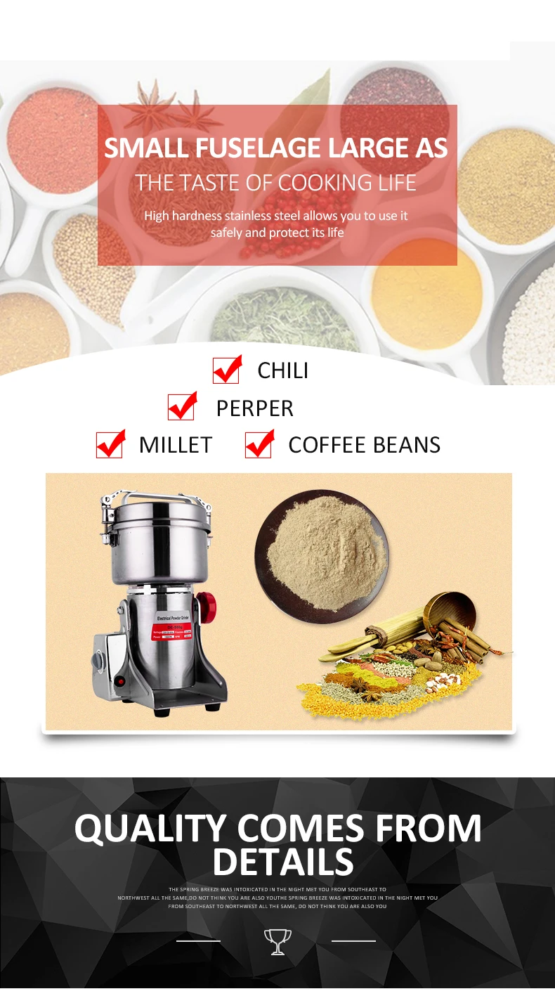 500g Electric Herb Grinder Machine Corn Grinder Machine Household Grinder Buy Herb Grinder