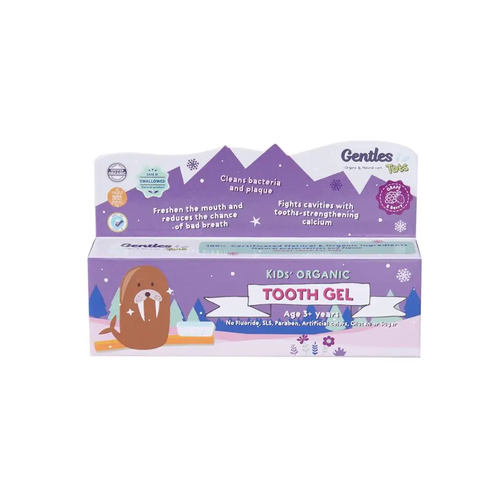 
Fluoride Free Organic Toothpaste Gel for Kid Age 3+ years 