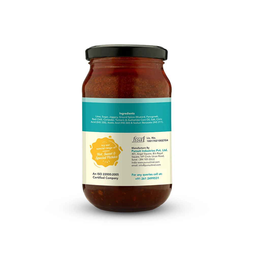 
Sweet Lime Pickle - 450 GM 