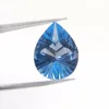 AAA Quality !! Sky Blue topaz semi precious 16x12mm pear concave Laser cut 8.85 cts loose gemstone