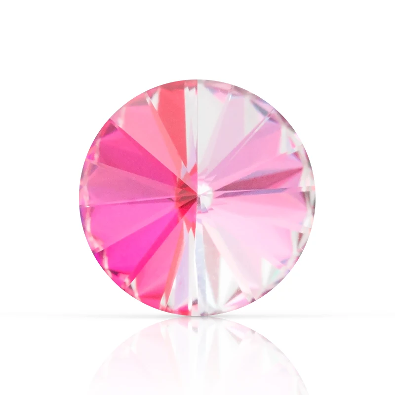 

Wholesale Colorful Rivoli Point Back Crystal Jeweled Stone Rhinestones For Jewelry Making, Colors