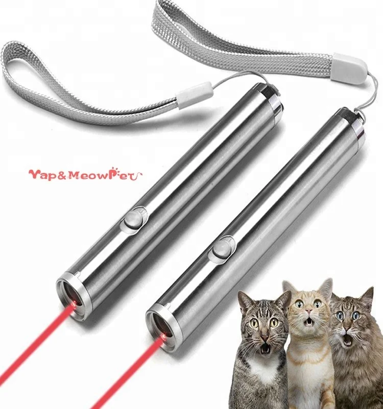 

LED flashlight Cat Toy Red Light Pointer, Silver