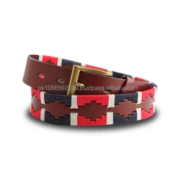 HIGH QUALITY GENUINE LEATHER ARGENTINA STRONG RIDING POLO BELT FIVE HASH