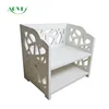 Good quality office desk shelf made of pvc engraved panel self design
