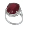Prong-Setting Ruby Handmade Jewelry Manufacturer 925 Sterling Silver cathedral shank Statement Ring Sz 7 Jaipur Rajasthan India