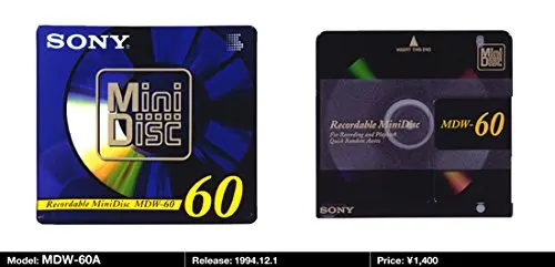 Sony Digital Audio Mini Disc 60Min 1-Pack (Discontinued by Manufacturer)