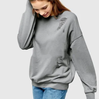 ripped sweatshirt womens