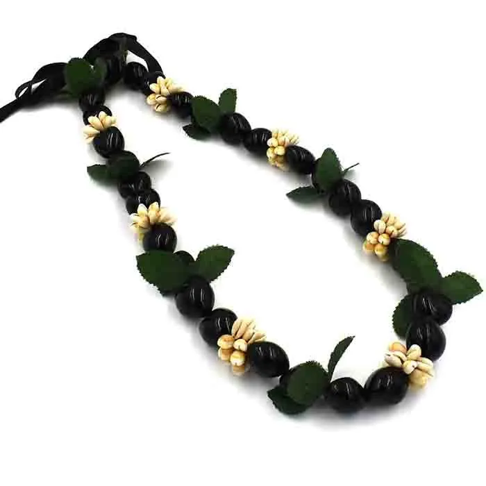 Hawaiian Kukui Nut Lei Necklace In Natural Colors Buy Hawaiian Kukui
