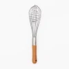 Stainless Steel Kitchen Whisk Wooden Handle Balloon Whisk Eggs