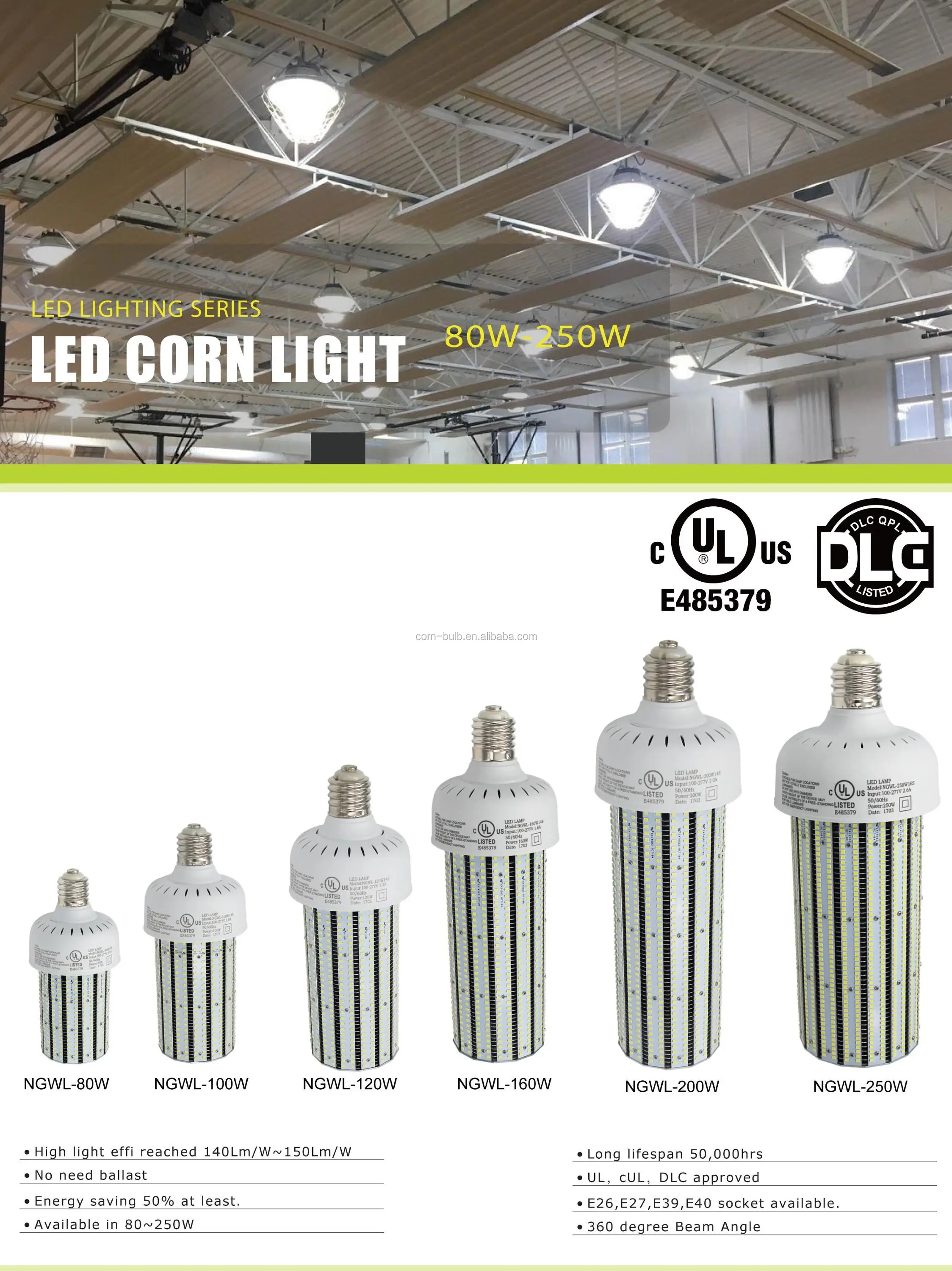 1500watt Metal Halide Warehouse High Bay Light Replacement 300w Led Corn Light Bulb,Hid,Hps