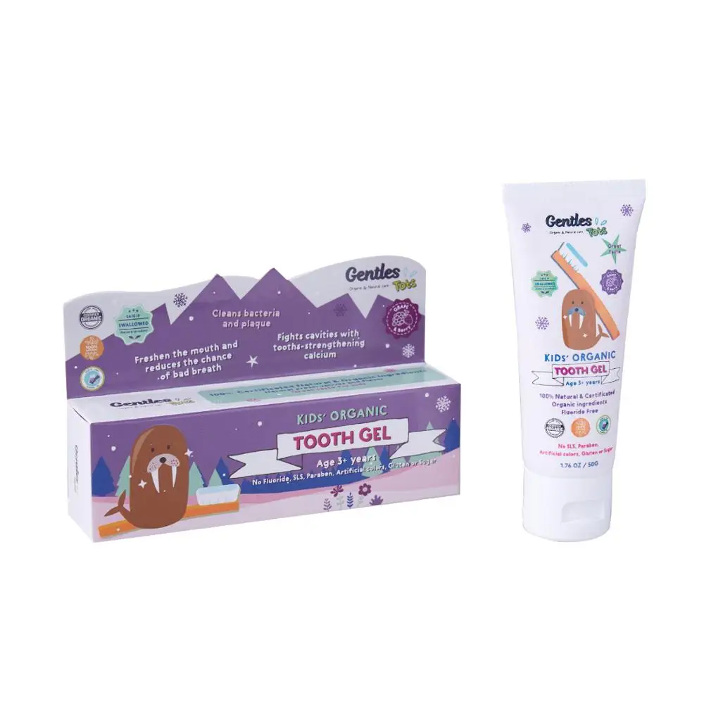 
Fluoride Free Organic Toothpaste Gel for Kid Age 3+ years 