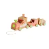 Christmas Train Toy | Wooden Pull Along Train Shape Toys For Kids