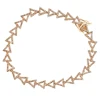 Pave Set Diamond Triangle Shaped Handmade 14k Gold Link Bracelet Jewelry Supplier
