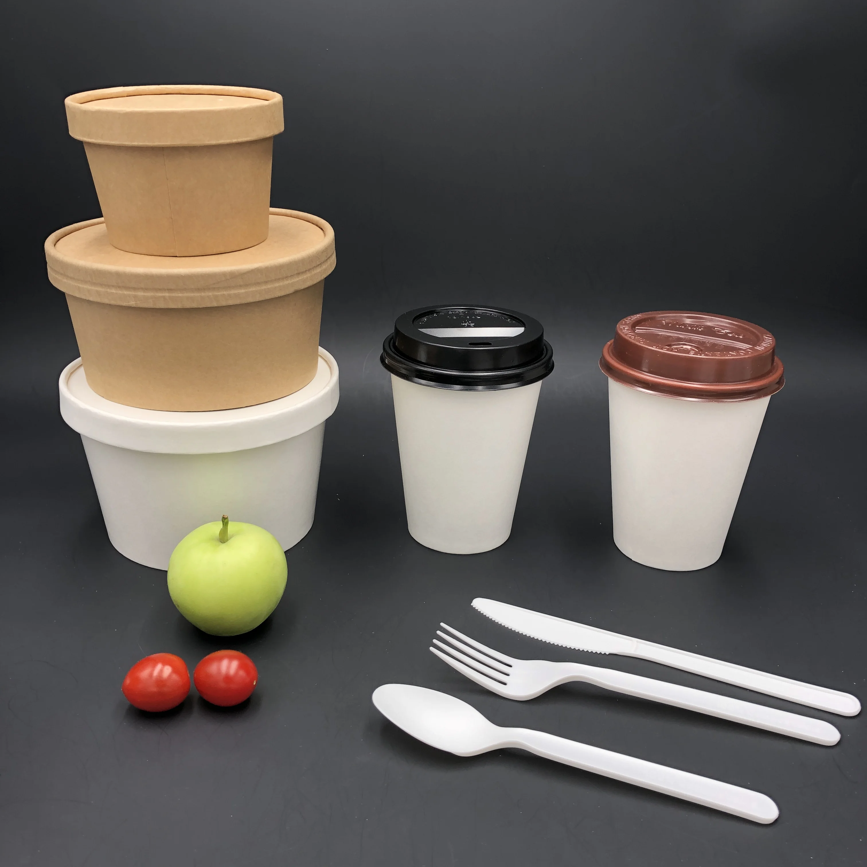 Custom Biodegradable Paper Food Container Packaging Salad Take Out ...