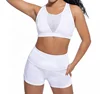 Ladies breathable high snap fashion tights sportswear Bra and Short