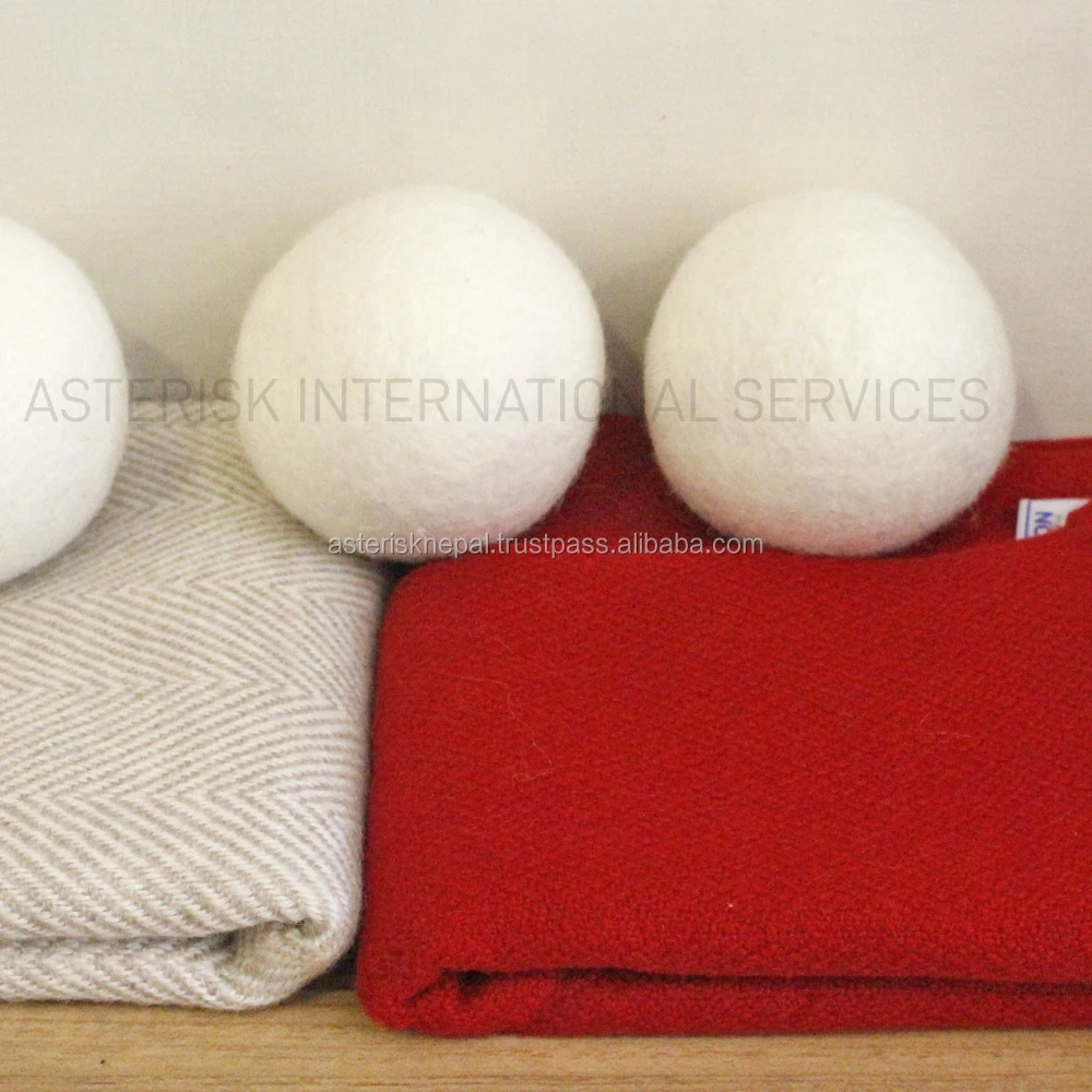 Handmade Wool Dryer Balls 6 Pack Xl Organic Wool,Nontoxic,Reusable