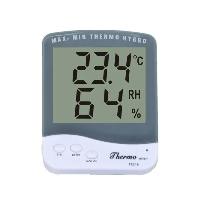 

Easy to read hydroponics grower Wall mounted temperature LCD Panel digital clock humidity meter garden thermometer hygrometer