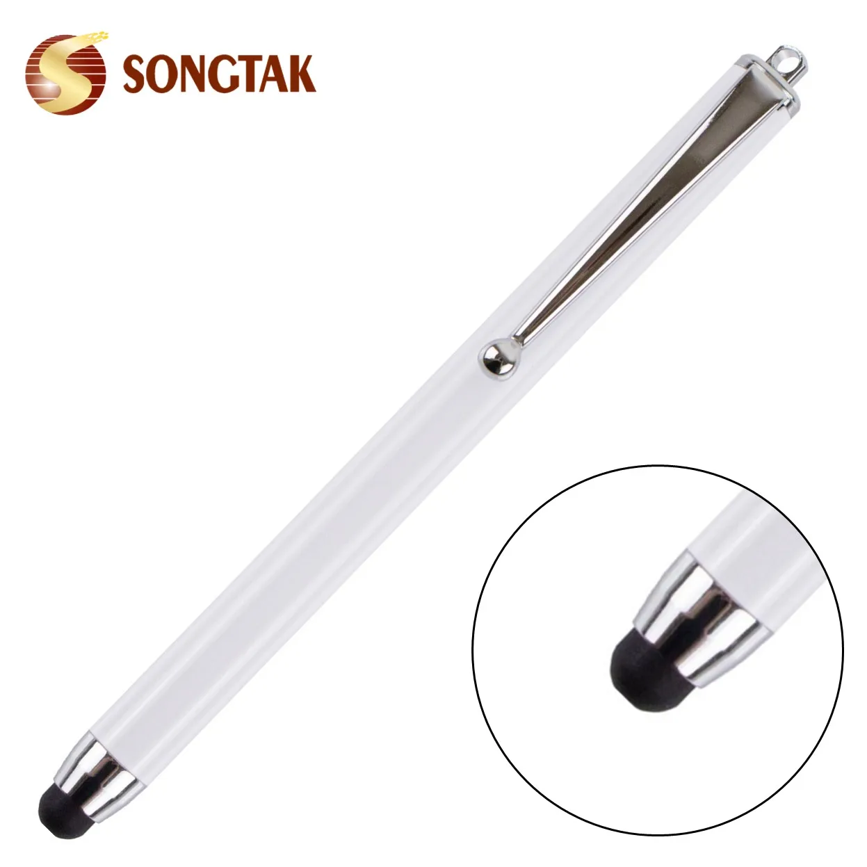 

Universally passive touch screen pen for ipad pencil, White;black;silver