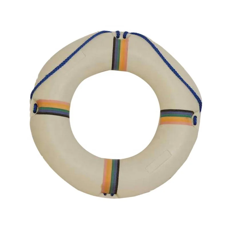 Classic White Decorative Anchor Life Ring with Red Bands Marine equipment saver guard life bouy