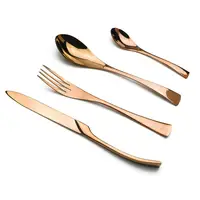 

Restaurant Reusable Rose Gold Royal Stainless Steel High Quality Wholesale Cutlery