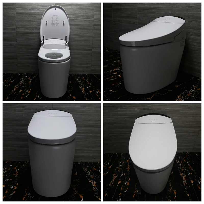 Unique design hot sale smart self flush round toilet seat soft close,vacuum toilet system